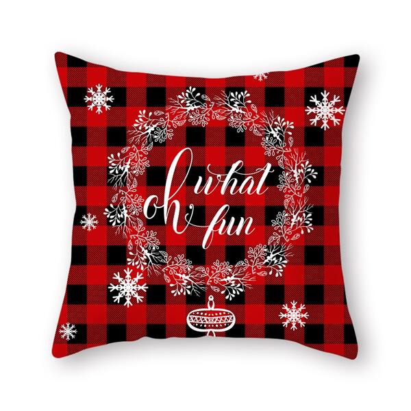 

Letter Graphic Cushion Cover Without Filler, Red