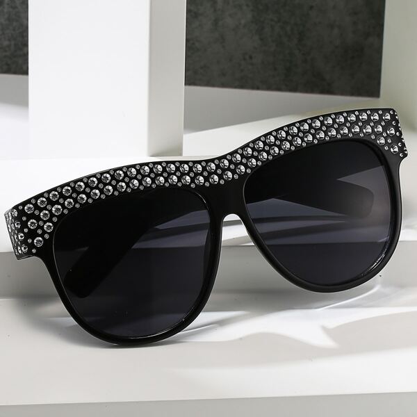 

Rhinestone Decor Sunglasses