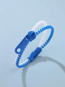 Boys Zipper Decor Bracelet