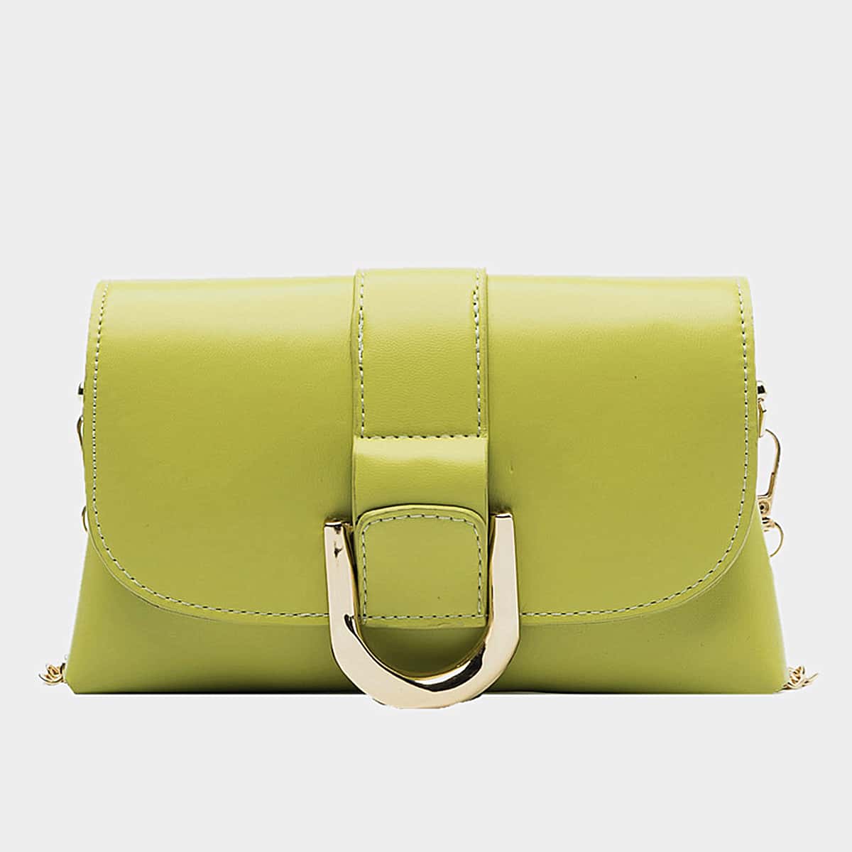 

Minimalist Flap Crossbody Bag, Green
