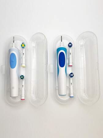 1 st bärbar universal förvaringslåda för elektrisk tandborste, genomskinlig hållare för elektrisk tandborste för resor utomhusorganisatörsfodral badrumsinredning sommar