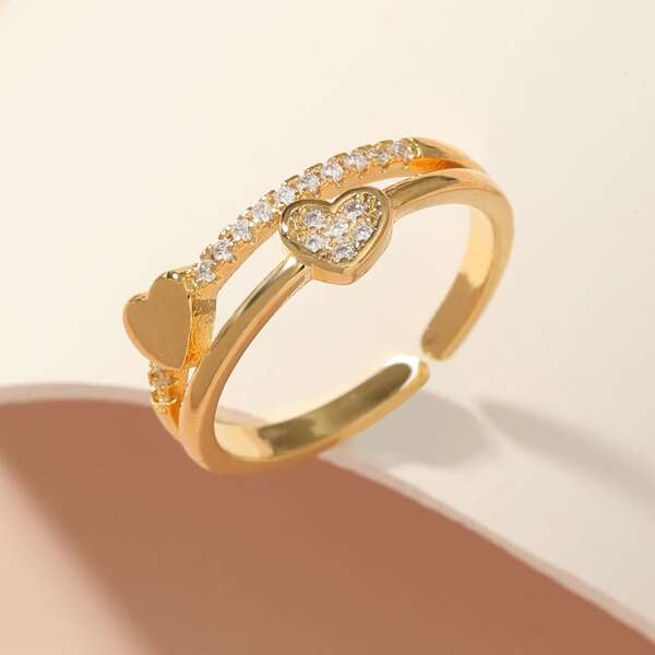 

Zircon Decor Ring, Gold