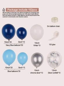 102入組裝飾氣球花環 - 彩色 - 查看 2