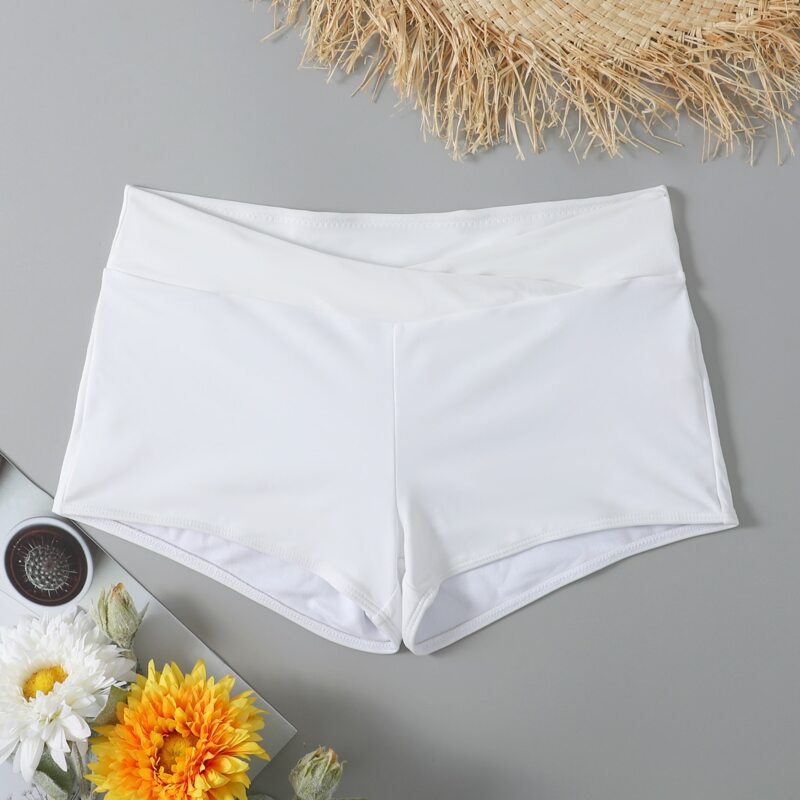 

Solid Bikini Shorts, White