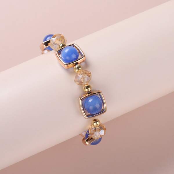 

1pc Beaded Bracelet, Blue