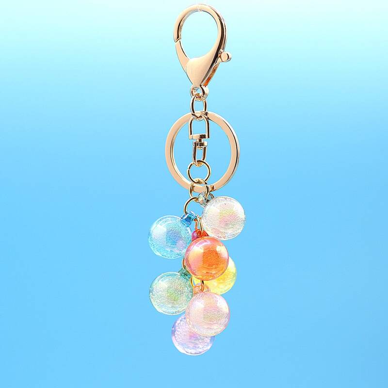

Bead Charm Keychain, Multicolor