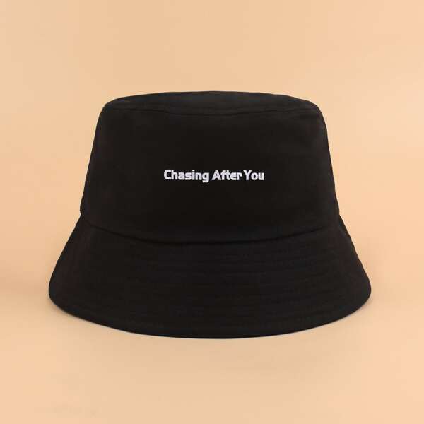 

Letter Graphic Bucket Hat, Black