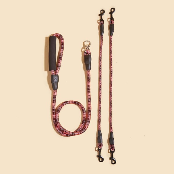 

1pc 2 In 1 Pet Leash, Red
