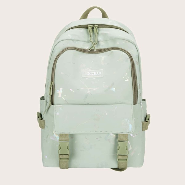

Ombre Letter Graphic Backpack, Green