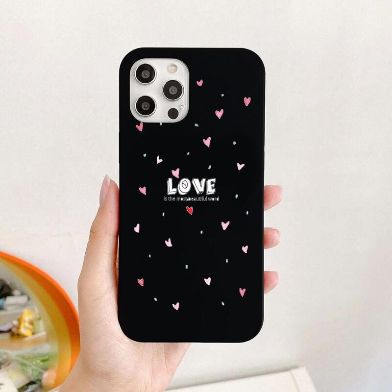 

Heart Print Phone Case, Multicolor