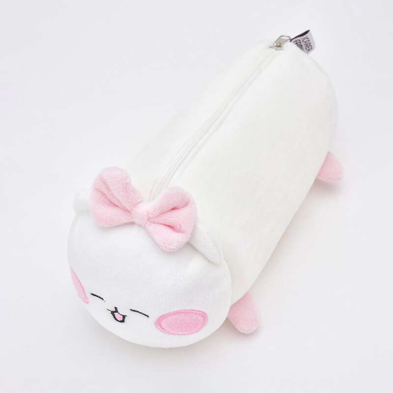 

Cartoon Plush Makeup Bag, White