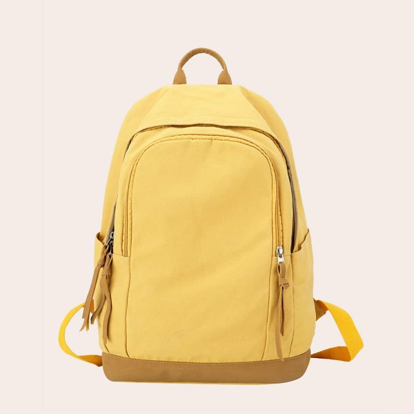 

Minimalist Knot Decor Backpack, Yellow