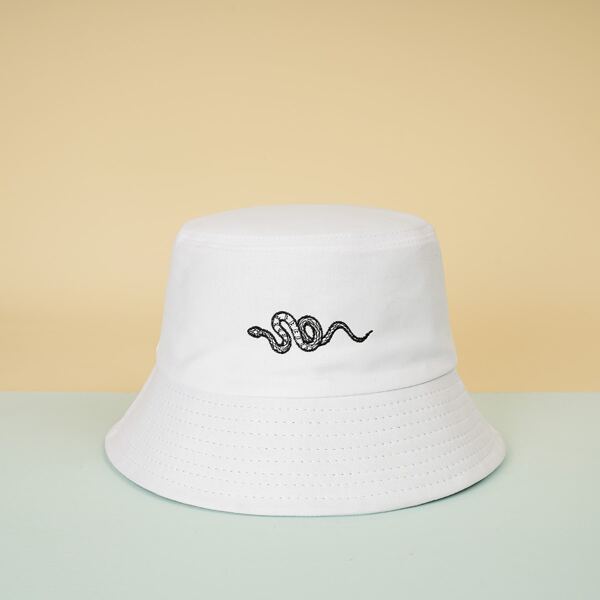 

Animal Print Bucket Hat, White
