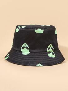 Bob avec motif alien - Noir - Voir 1