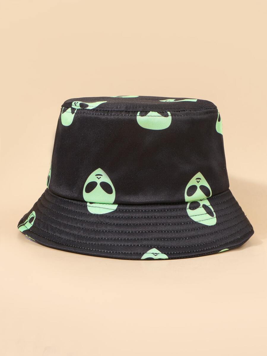 Bob avec motif alien - Noir - Voir 1