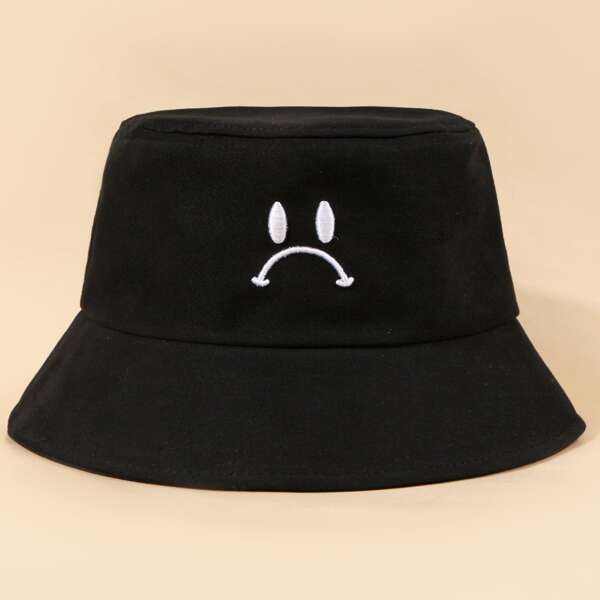 

Embroidery Detail Bucket Hat, Black