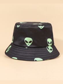 Bob avec motif alien - Noir - Voir 3