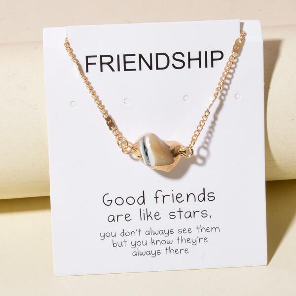 

Irregular Pendant Necklace, Gold