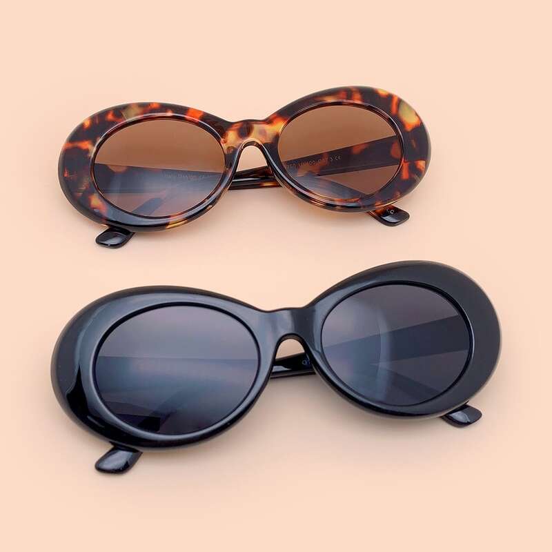 

2pcs Tortoiseshell Frame Sunglasses