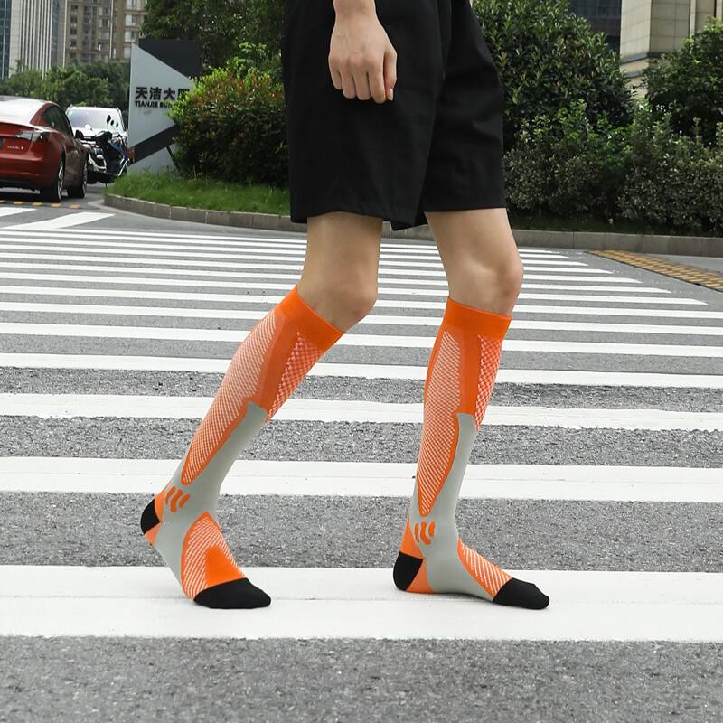 

Guys Graphic Over The Calf Socks, Orange