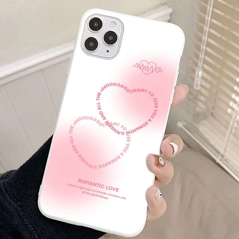 

Ombre Heart Pattern Phone Case, Multicolor