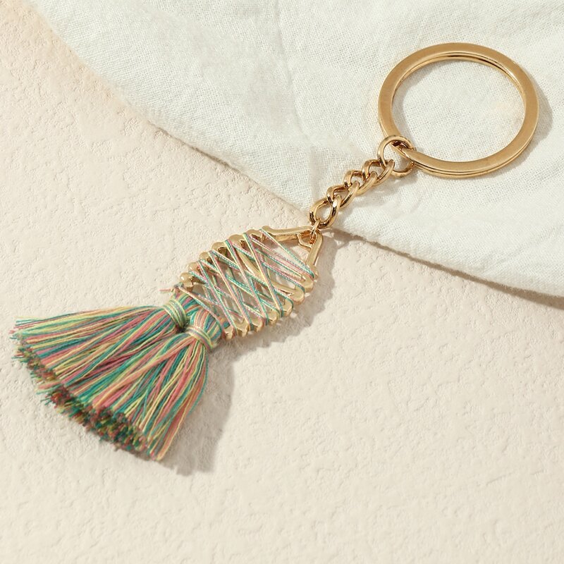 

Tassel Charm Keychain, Multicolor