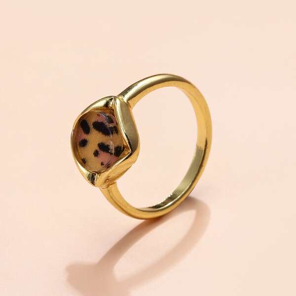 

Geometric Decor Ring, Gold