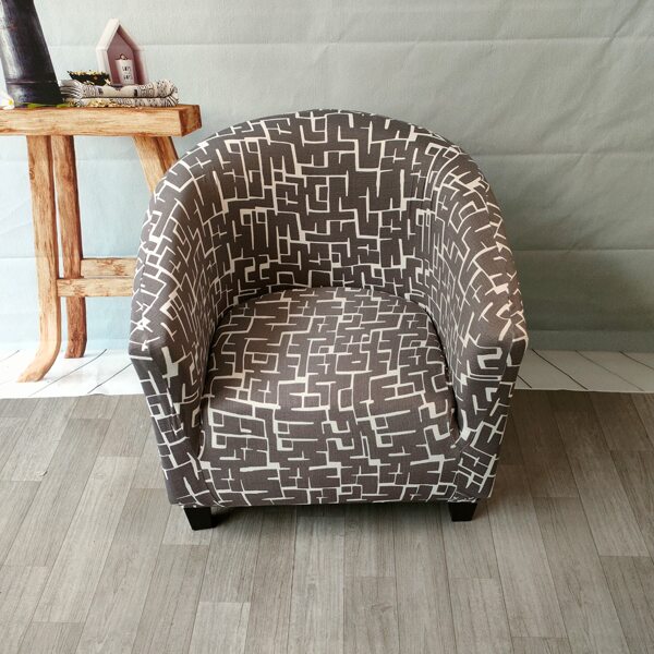 

Graphic Print Stretchy Sofa Cover, Grey