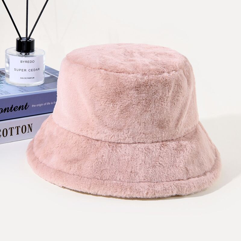 

Fluffy Bucket Hat, Pink