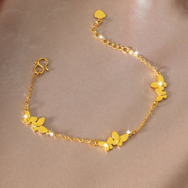 

Butterfly Decor Bracelet, Gold