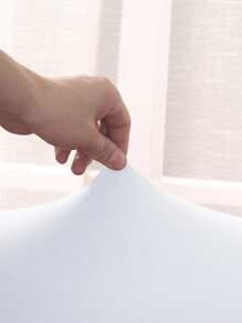 1 件高弹力牛奶丝沙发垫套，纯色适合所有季节现代简约沙发垫，防尘，防污，可机洗，适用于客厅、卧室、书房 - 白色 - 查看 6