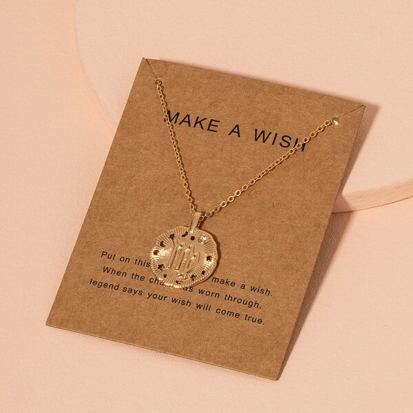 

Constellation Symbol Pendant Necklace, Gold
