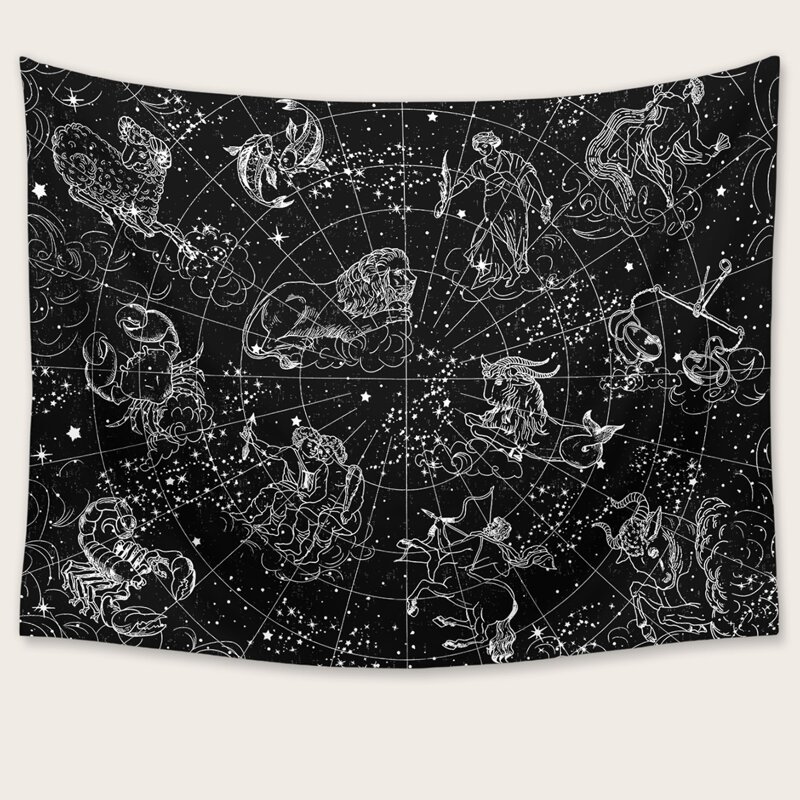 

Constellation Pattern Tapestry, Black
