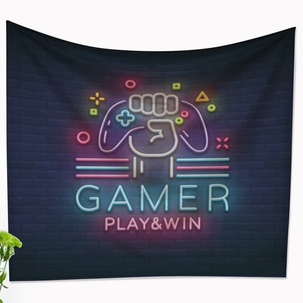 

Gamepad Print Tapestry, Multicolor