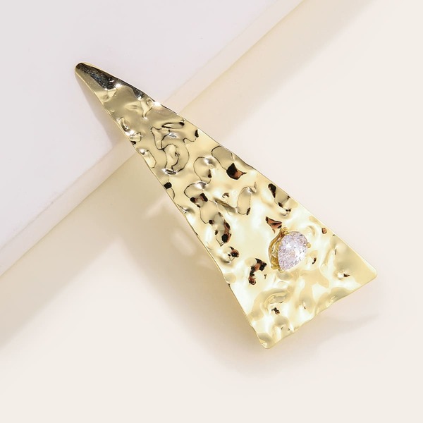 

Zircon Decor Hair Clip, Gold