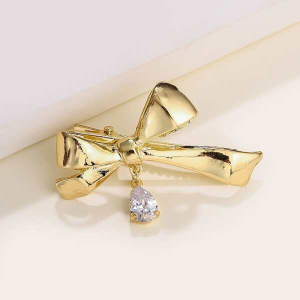 

Bow Decor Hair Clip, Gold