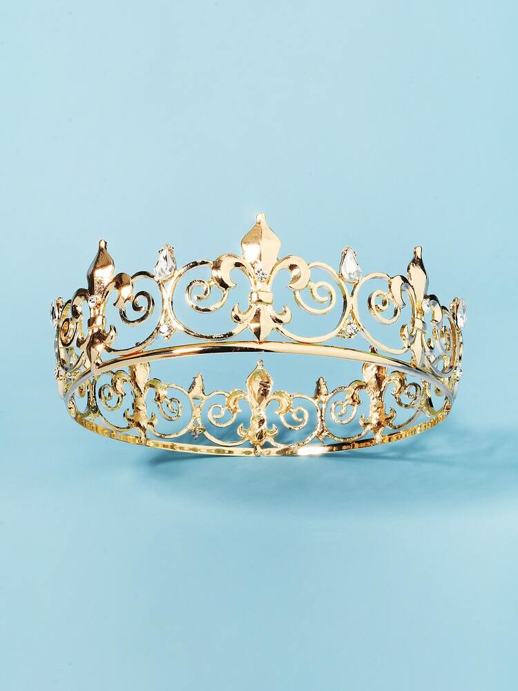 鉆石裝飾百搭頭繩波西米亞頭帶 - 金色 - 查看 4