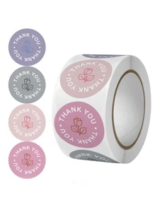 1卷花朵印花貼紙 - 彩色 - 查看 1