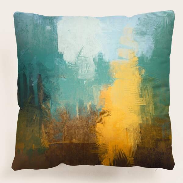 

Graffiti Print Cushion Cover Without Filler, Multicolor
