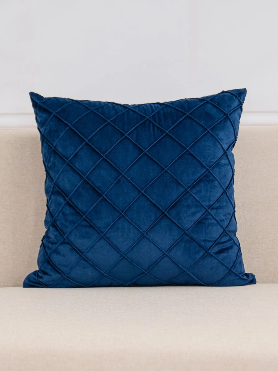 Vỏ đệm màu trơn không có đệm, Vỏ gối ném đơn giản cho ghế sofa - Màu xanh hải quân - Xem 1