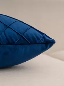 Vỏ đệm màu trơn không có đệm, Vỏ gối ném đơn giản cho ghế sofa - Màu xanh hải quân - Xem 3