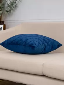 Vỏ đệm màu trơn không có đệm, Vỏ gối ném đơn giản cho ghế sofa - Màu xanh hải quân - Xem 5