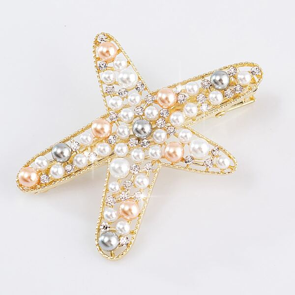 

Faux Pearl Decor Hair Clip, Multicolor