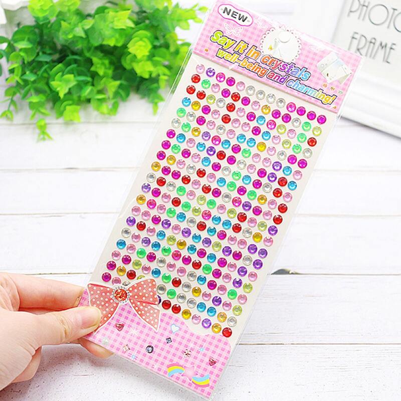 

1sheet Random Acrylic Crystal Sticker, Multicolor