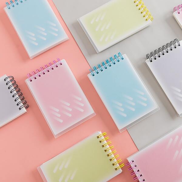 

1pc Random Spiral Memo Pad, Multicolor