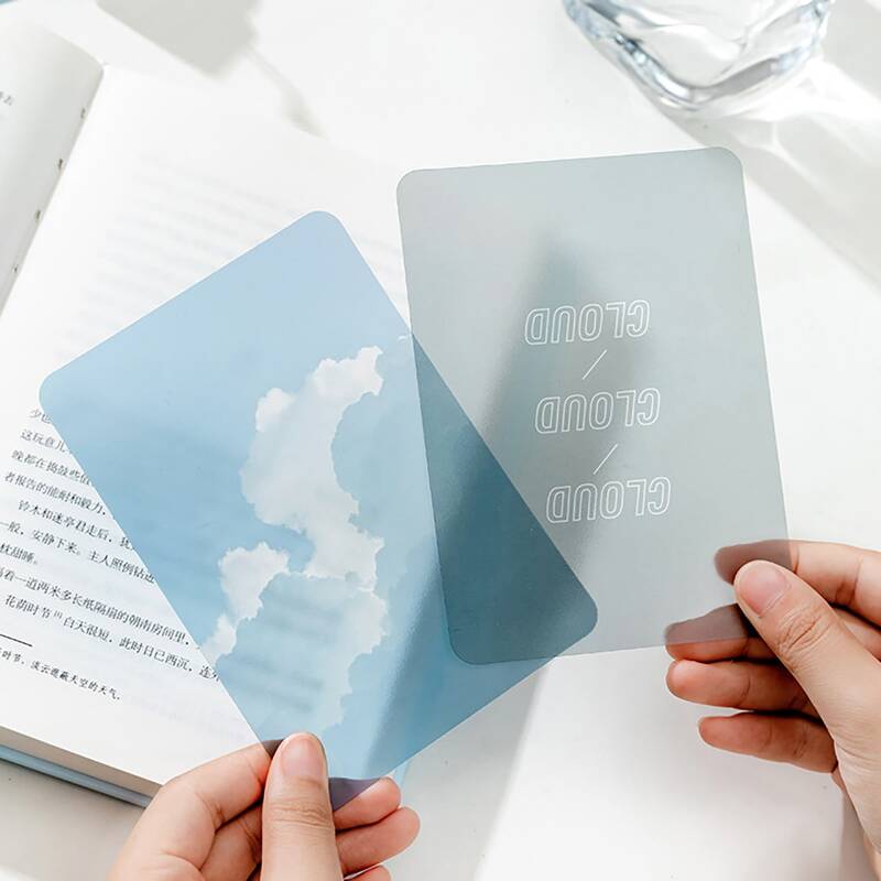 

6pcs Sky Print Random Bookmark, Multicolor