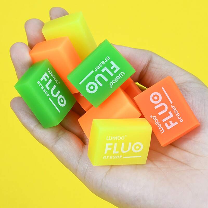 

2pcs Random Color Eraser, Multicolor