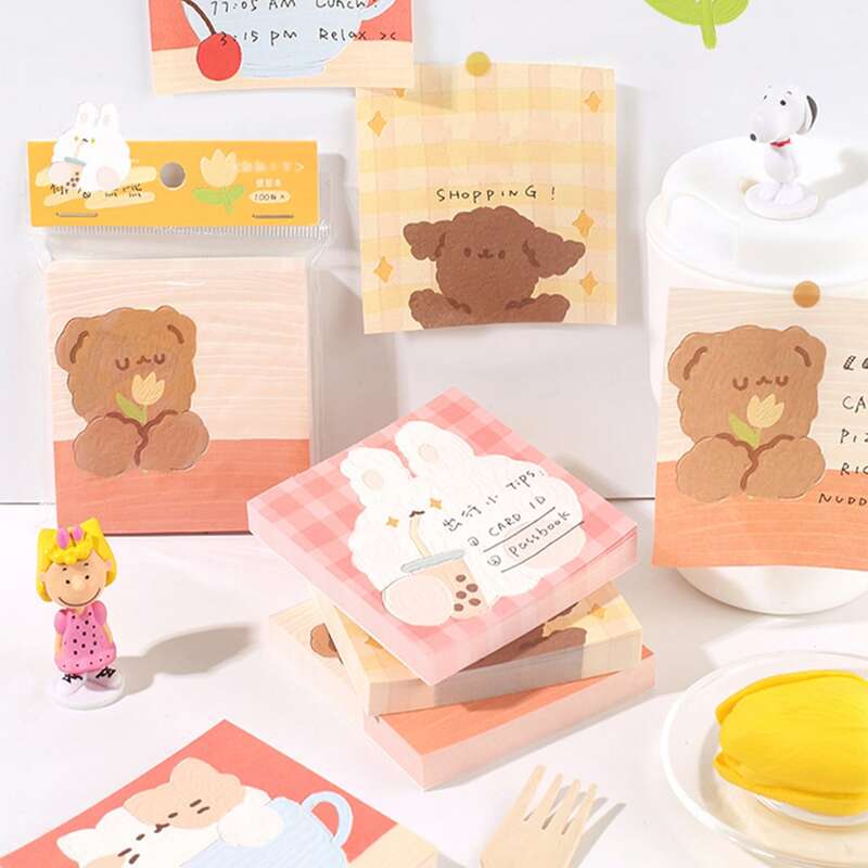 

1pc Cartoon Graphic Random Sticky Note, Multicolor