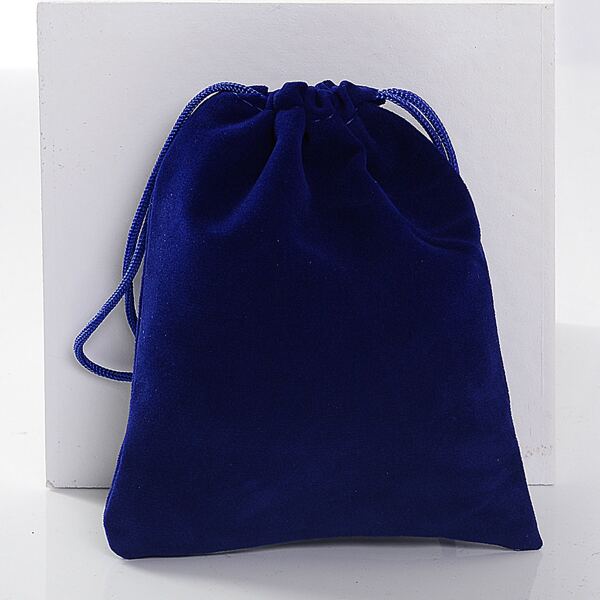 

10pcs Drawstring Jewelry Storage Bag, Navy blue