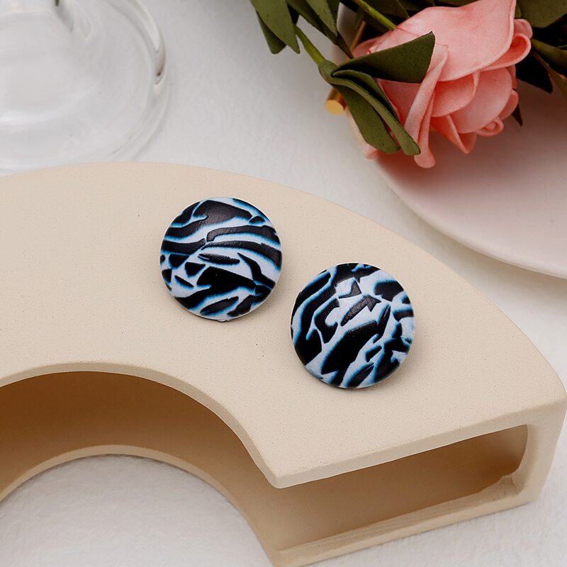 

Graphic Geo Stud Earrings, Multicolor